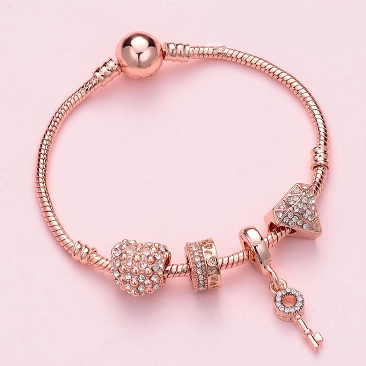 Women Rose Gold Beaded Bracelet, Series 2 Reluova