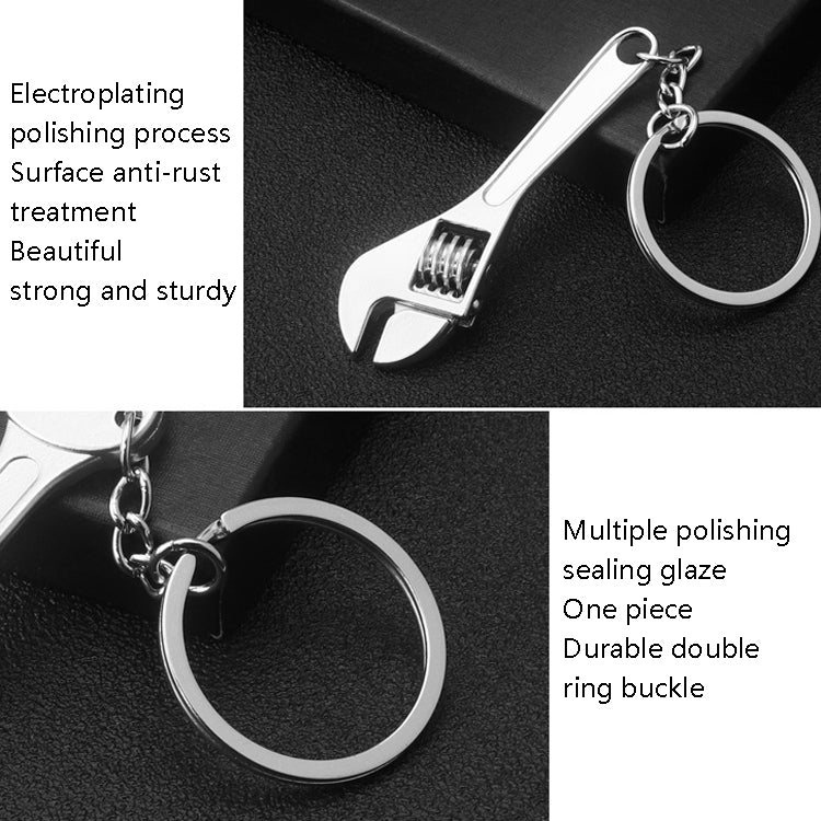 10 PCS Tool Metal Keychain Car Key Ring Pendant