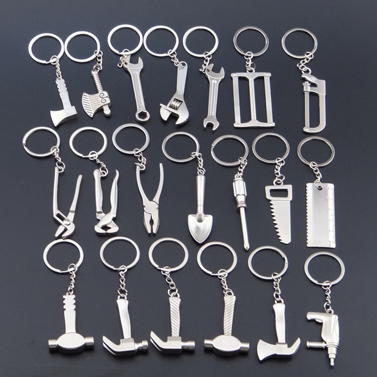 10 PCS Tool Metal Keychain Car Key Ring Pendant