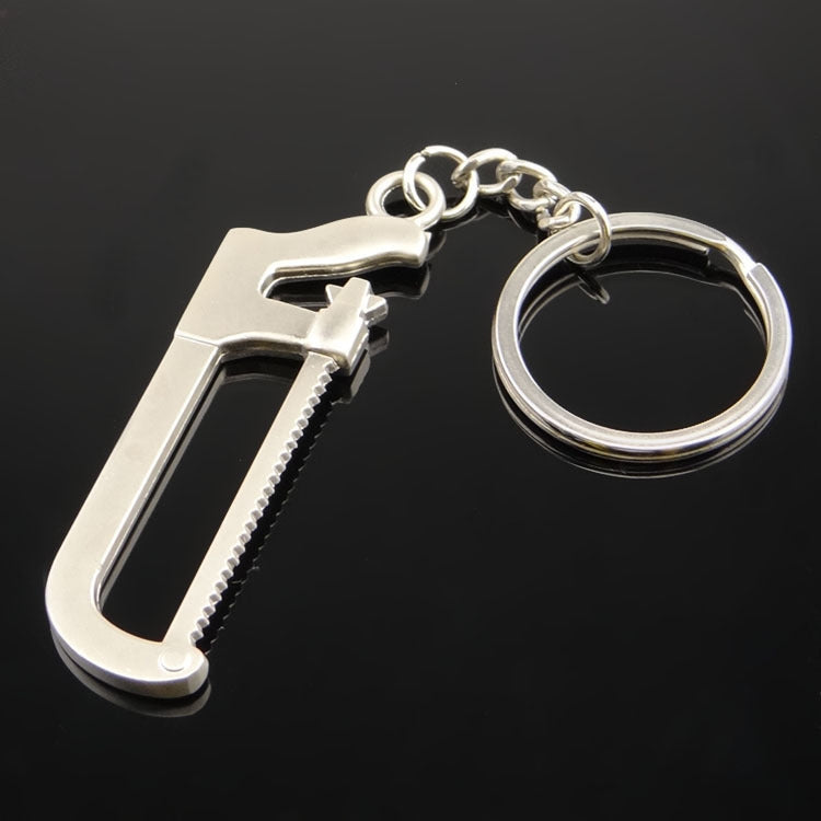 10 PCS Tool Metal Keychain Car Key Ring Pendant