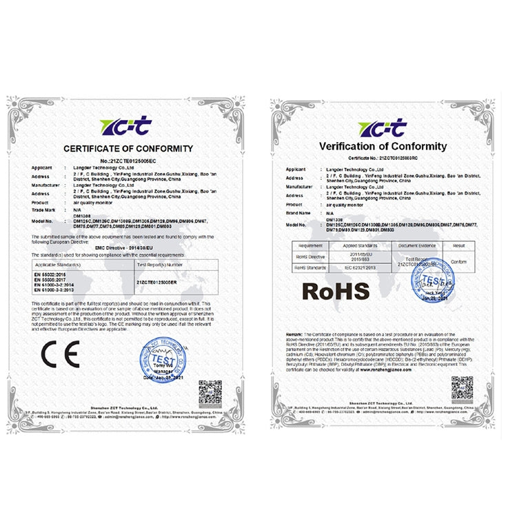 DM1308B Carbon Dioxide Detector Concentration Monitor with LED Display Reluova