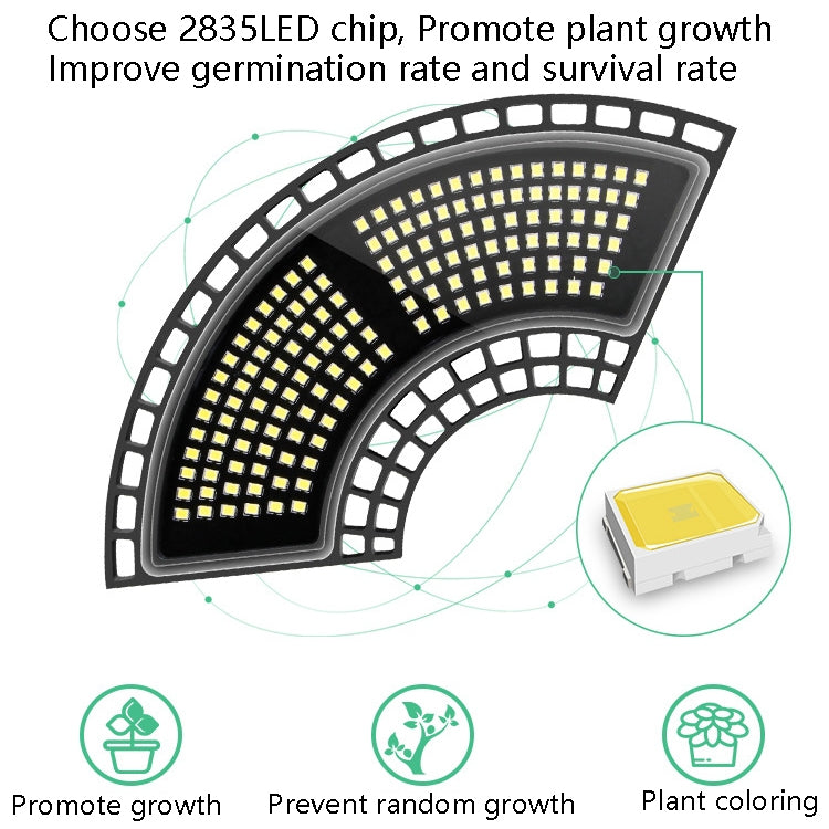 LED Plant Light Full Spectroscopy Natural White Light Waterproof Folding Fill Light My Store