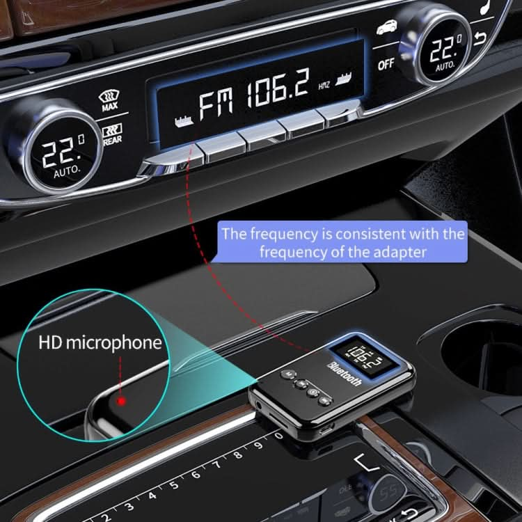 Bluetooth 5.0 Receiver Transmitter 2 In 1 Adapter Computer Speaker Car FM