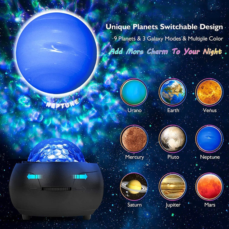 DQ-M3 LED Rotating Starry Sky Light Bluetooth Music Planets Ocean Projector Support TF Card,Style: My Store