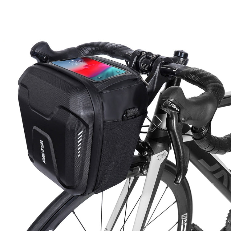 WILD MAN GS9 Mountain Bike Handle Bag Hanging Bag Riding Head Bag Touch Screen EVA Hard Shell Bag