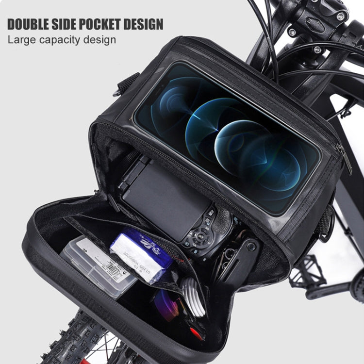 WILD MAN GS9 Mountain Bike Handle Bag Hanging Bag Riding Head Bag Touch Screen EVA Hard Shell Bag