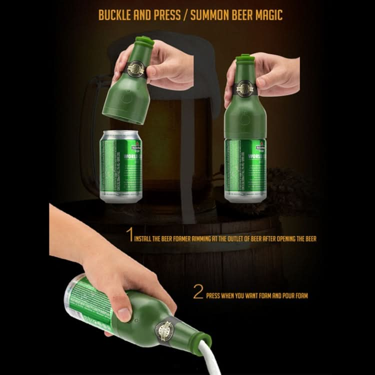 Ultrasonic Canned Beer Bubbler Wine Bottle Shape Beer Bubbler Reluova