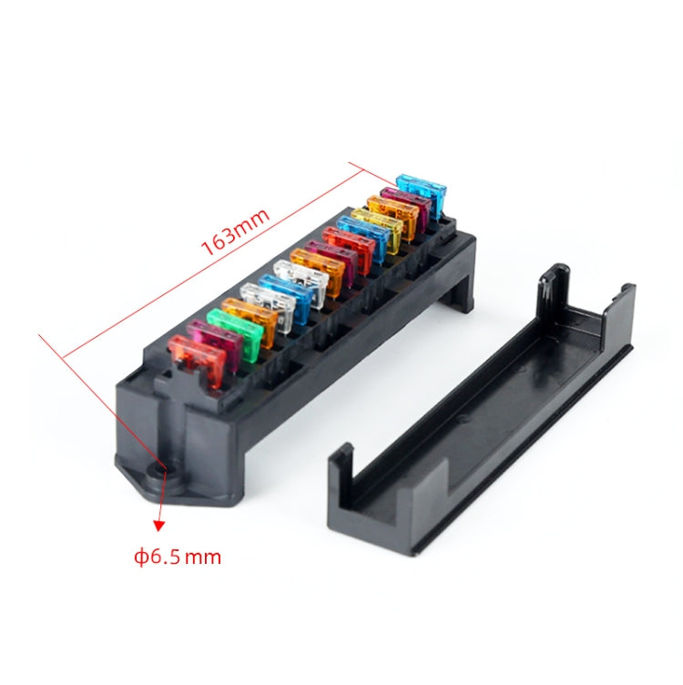 Modified Electric Car 15-Way Fuse Bottom Seat With Copper Terminal Insurance Plug-In Relay