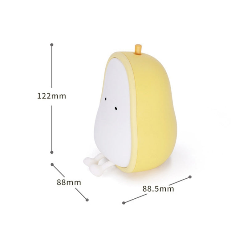 Pear Shape Night Light Silicone Soft Bedroom Warm Light LED Night Light My Store