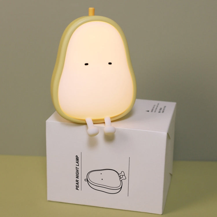 Pear Shape Night Light Silicone Soft Bedroom Warm Light LED Night Light My Store