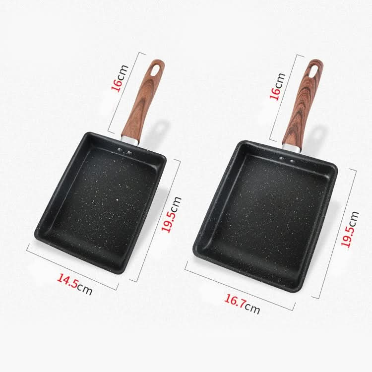 JBY-6658 Small Frying Pan Tamagoyaki Pan Maifanshi Non-Stick Frying Pan Square Omelette Pan,Size: Reluova