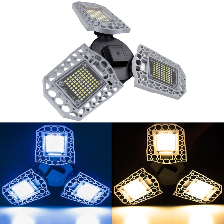 LED Industrial Mining Light Waterproof Light Sensor Folding Tri-Leaf Garage Lamp My Store