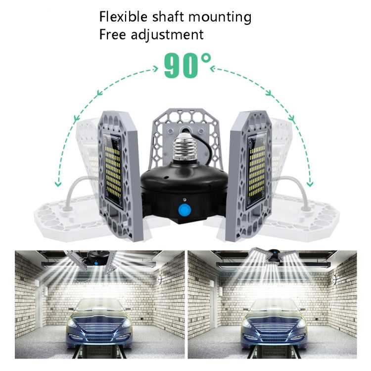 LED Industrial Mining Light Waterproof Light Sensor Folding Tri-Leaf Garage Lamp My Store