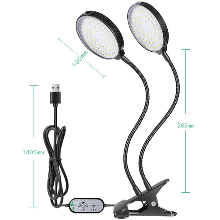 LED Plant Growth Lamp USB Remote Control Clip Waterproof Full Spectral Natural White Seedling Planting Light My Store