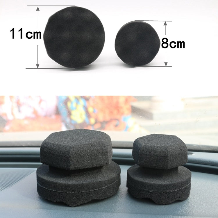 Hand-Grabbing Waves High Density Car Tire Wax Sponge Leather Wax Sponge, Specification: ÎҵÄÉ̵ê