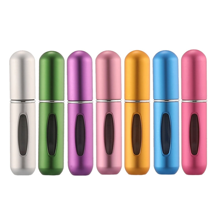 5 PCS 5ml Mini Perfume Spray Bottle With Bottom Filling Self-Pump Type Travel Portable Sub-Bottling Bottle Random Colour Delivery-Reluova