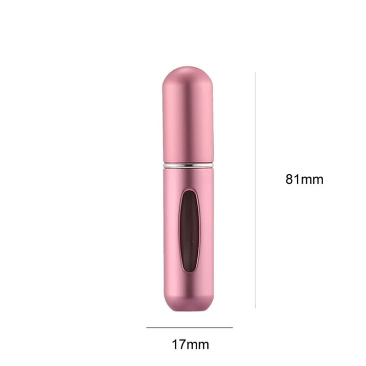 5 PCS 5ml Mini Perfume Spray Bottle With Bottom Filling Self-Pump Type Travel Portable Sub-Bottling Bottle Random Colour Delivery-Reluova