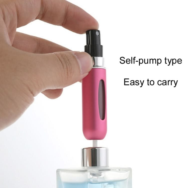 5 PCS 5ml Mini Perfume Spray Bottle With Bottom Filling Self-Pump Type Travel Portable Sub-Bottling Bottle Random Colour Delivery-Reluova