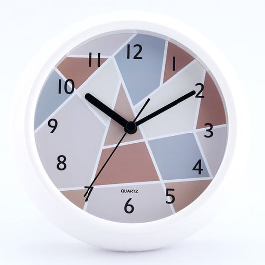 Round Waterproof Wall Clock Kitchen And Bathroom Desktop Clock Ornaments