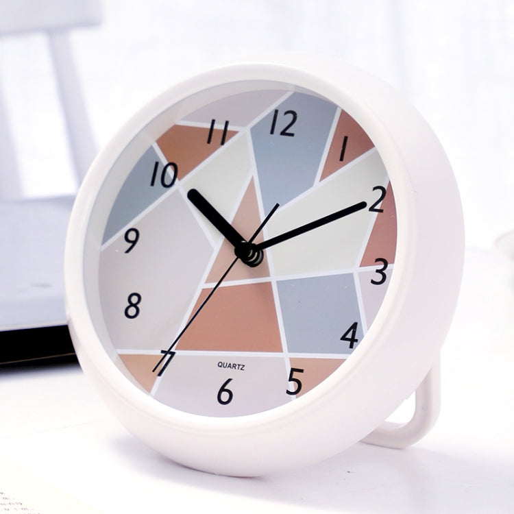 Round Waterproof Wall Clock Kitchen And Bathroom Desktop Clock Ornaments My Store