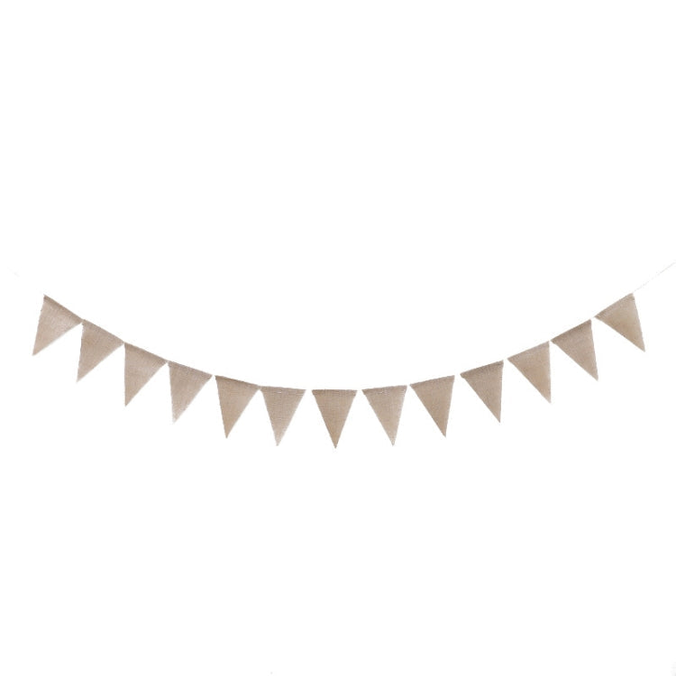 Swallowtail Burlap First Birthday Flags Mori Series Party Flags Specification: Burlap Birthday Fish Tail Flag My Store