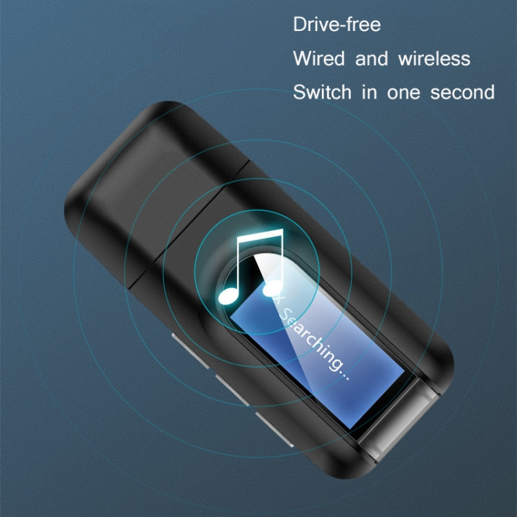 T11 2 In 1 USB Bluetooth 5.0 Transmitter And Receiver Audio Adapter With LCD Screen£¨Black£© ÎҵÄÉ̵ê