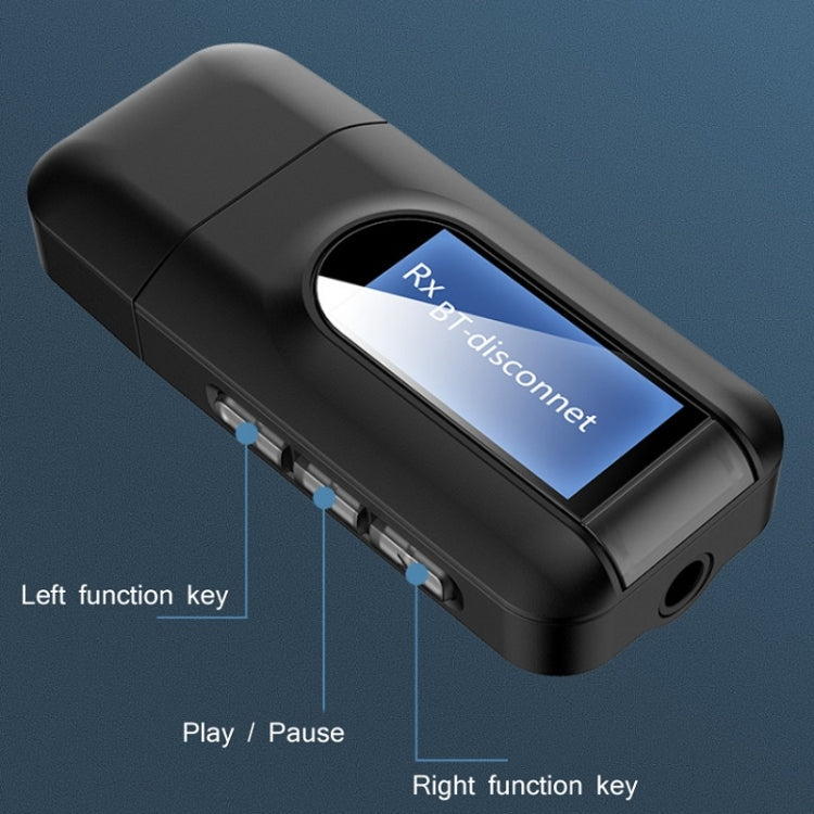 T11 2 In 1 USB Bluetooth 5.0 Transmitter And Receiver Audio Adapter With LCD Screen£¨Black£© ÎҵÄÉ̵ê