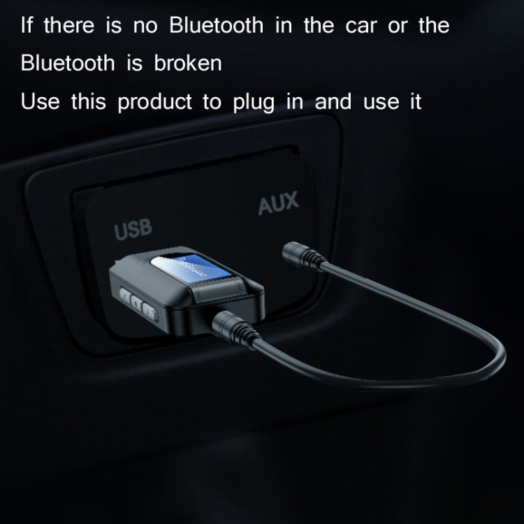 T11 2 In 1 USB Bluetooth 5.0 Transmitter And Receiver Audio Adapter With LCD Screen£¨Black£© ÎҵÄÉ̵ê