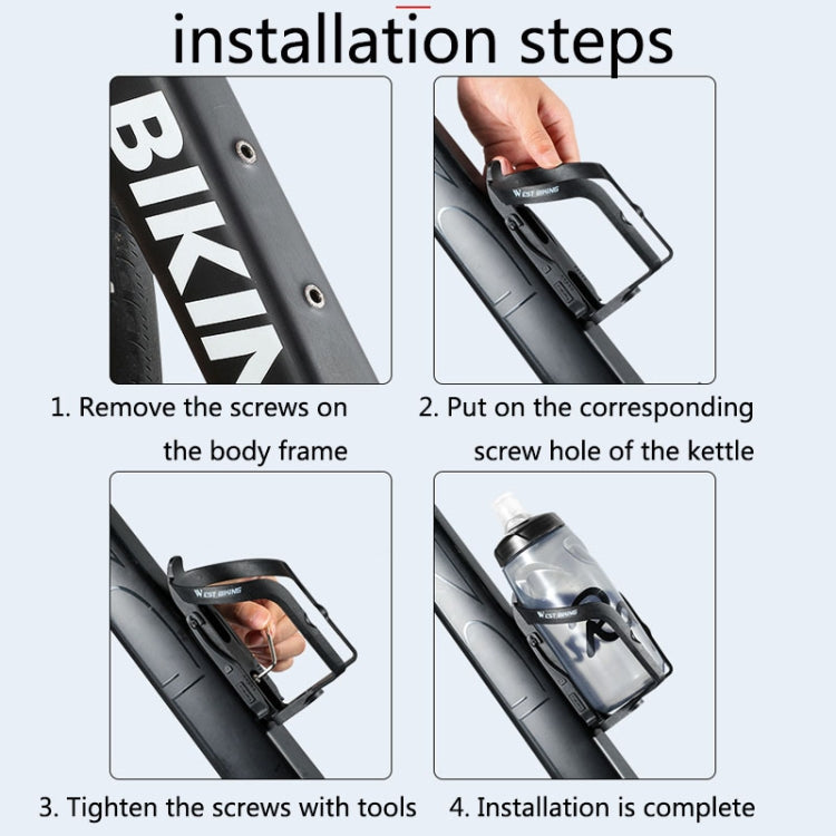 WEST BIKING YP0704032 Bicycle Bottle Frame Multi-Function Tire Rod Water Cup Holder Reluova