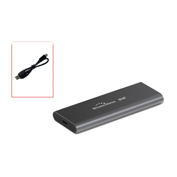 Blueendless M280N M.2 NVME Mobile Hard Disk Case USB3.1 Laptop Solid State Drive Box, Style: