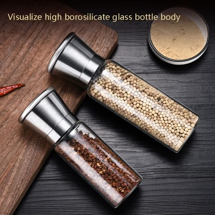 304 Stainless Steel Sea Salt Pepper Grinder Home Pepper Coffee  Manual Grinding Bottle-Reluova