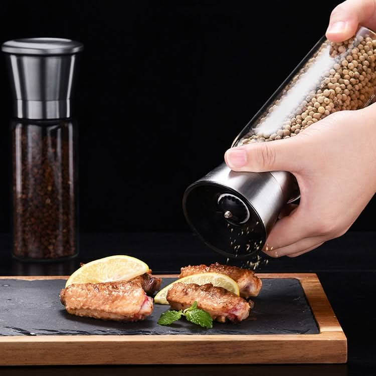 304 Stainless Steel Sea Salt Pepper Grinder Home Pepper Coffee  Manual Grinding Bottle-Reluova