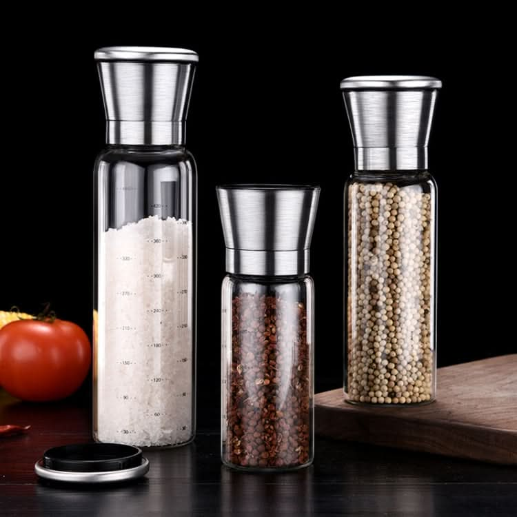 304 Stainless Steel Sea Salt Pepper Grinder Home Pepper Coffee  Manual Grinding Bottle-Reluova