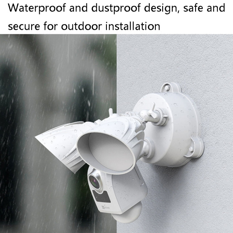 LC1C Garden Lamp Floodlight Camera Outdoor Home Monitor Night Vision Waterproof Family Surveillance Camera, CN Plug