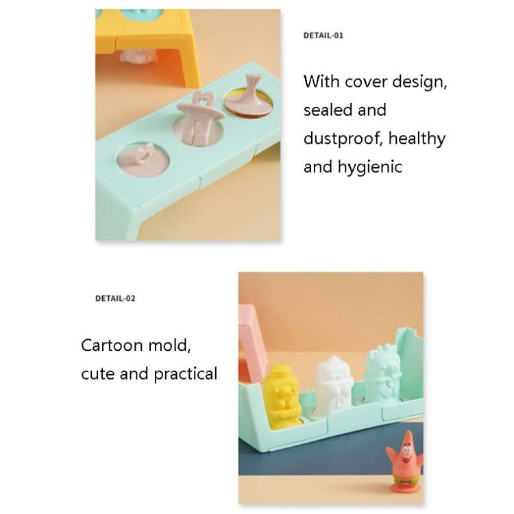 Silicone Cartoon Ice Cream Mold With Cover Easy Demoulding Home-Made Popsicle Mould, Random Color Delivery - Reluova