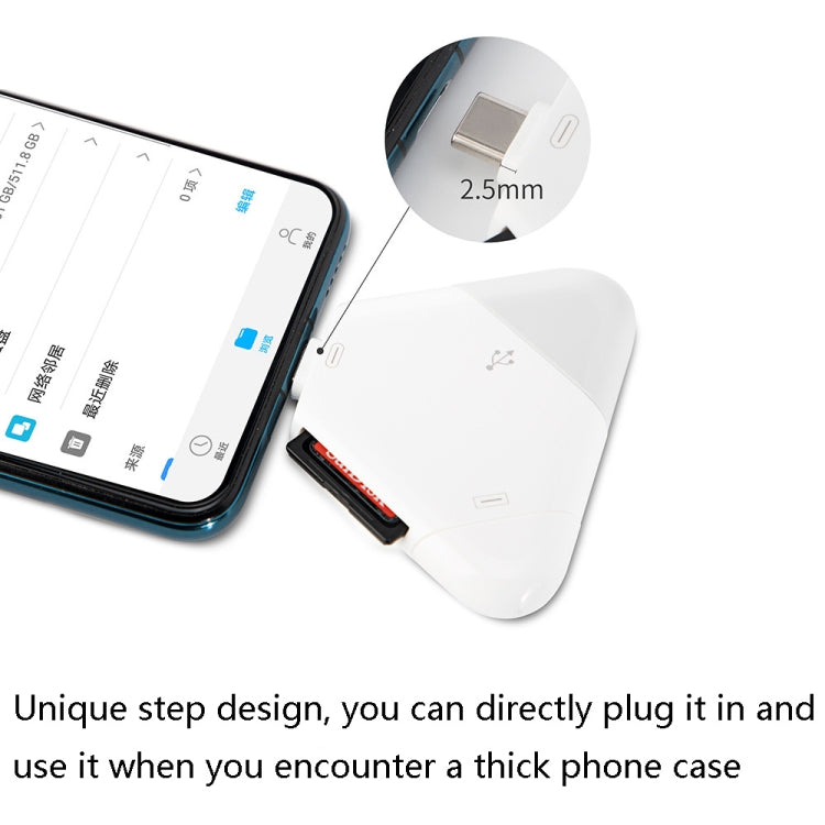 LCOP 5 in 1 Triangle Mobile Phone Computer Card Reader OTG Card Reader My Store