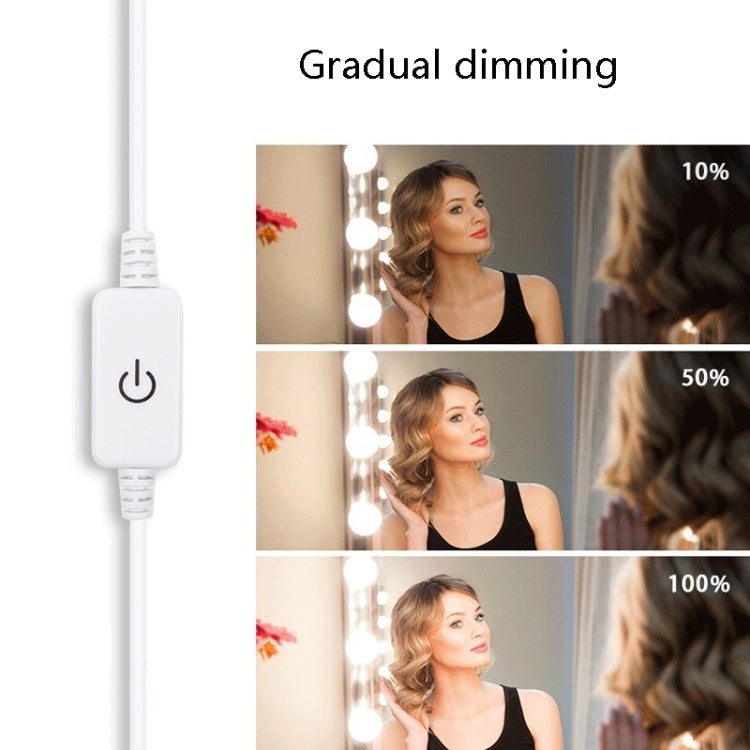 LED Mirror Front Lamp USB Adjustable Brightness Makeup Fill Light Bulbs My Store