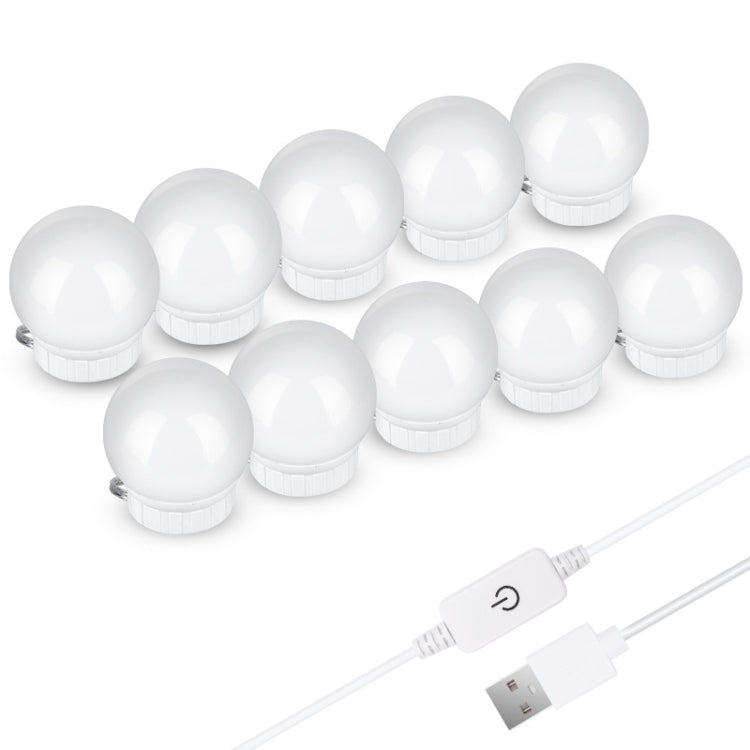 LED Mirror Front Lamp USB Adjustable Brightness Makeup Fill Light Bulbs My Store