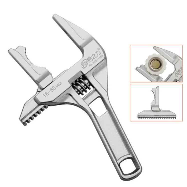 YZL Multifunctional Short Handle Large Opening Adjustable Wrench My Store