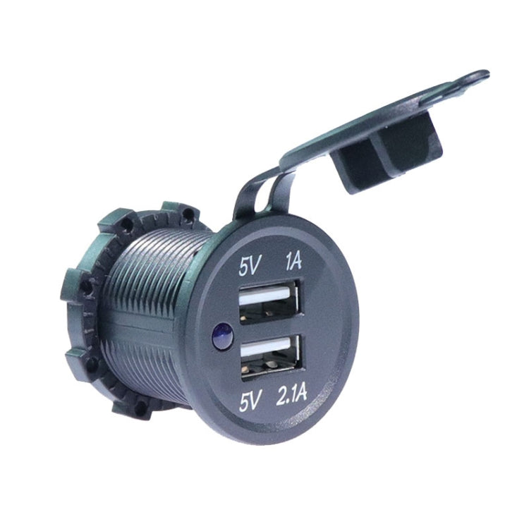 Car Motorcycle Ship Modified USB Charger 5V 3.1A With Blue LED Lamp Display Waterproof And Dustproof Car Charger ÎҵÄÉ̵ê