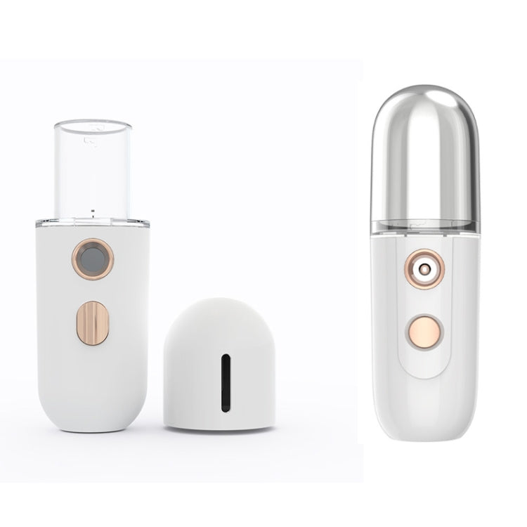 Portable Rechargeable Water Replenishing Device Beauty Humidifying Sprayer, Colour: No. 4 White