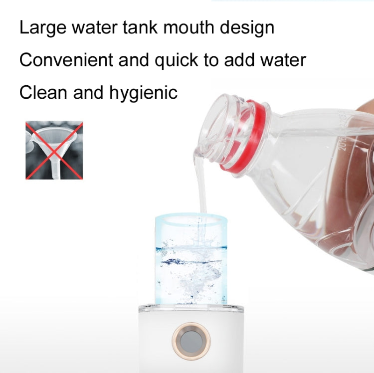 Portable Rechargeable Water Replenishing Device Beauty Humidifying Sprayer, Colour: No. 4 White