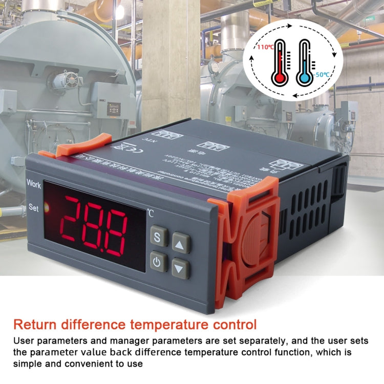 MH-1210W Digital LCD Temperature Controller Thermocouple Thermostat Regulator with Sensor Termometer, Temperature Range: -50 to 110 Degrees Celsius My Store