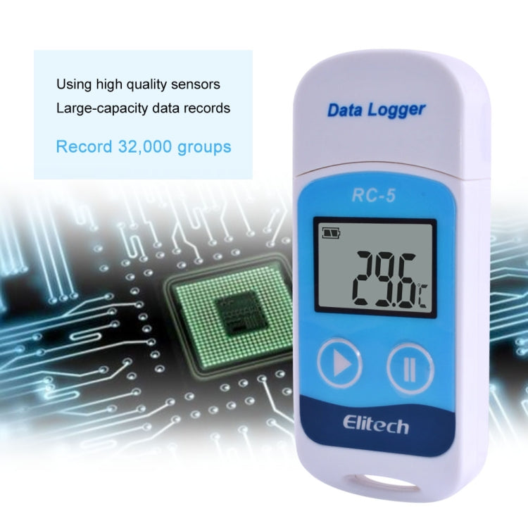 TTE35065 Digital USB Temperature Data Logger for Warehouse Storage, Refrigerated, Cold Storage and Laboratory Reluova