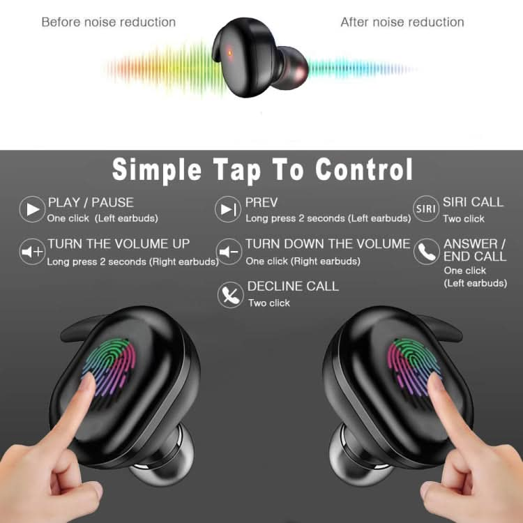 Y30 Wireless Bluetooth Headset 5.0 In-Ear Mini Earphone