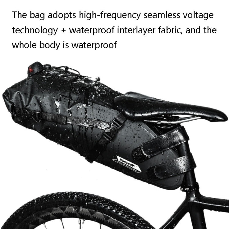 Rhinowalk RK19511 Full Waterproof Bicycle Saddle Tail Bag Big Capacity Road Bike Bag