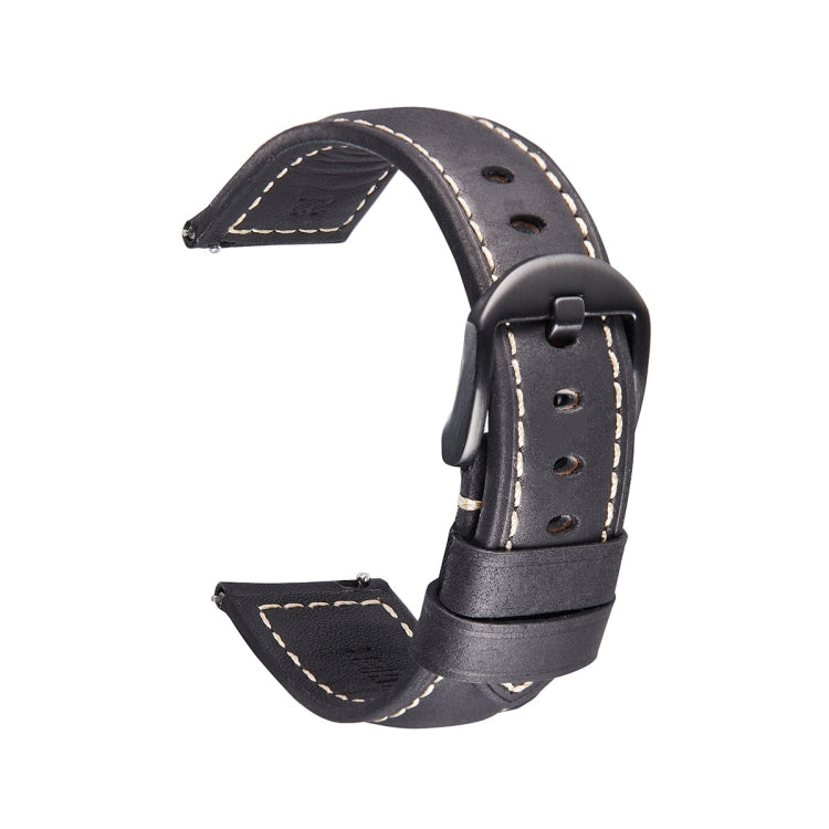 Smart Quick Release Watch Strap Crazy Horse Leather Retro Strap For Samsung Huawei,Size: