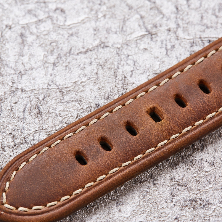 Smart Quick Release Watch Strap Crazy Horse Leather Retro Strap For Samsung Huawei,Size: