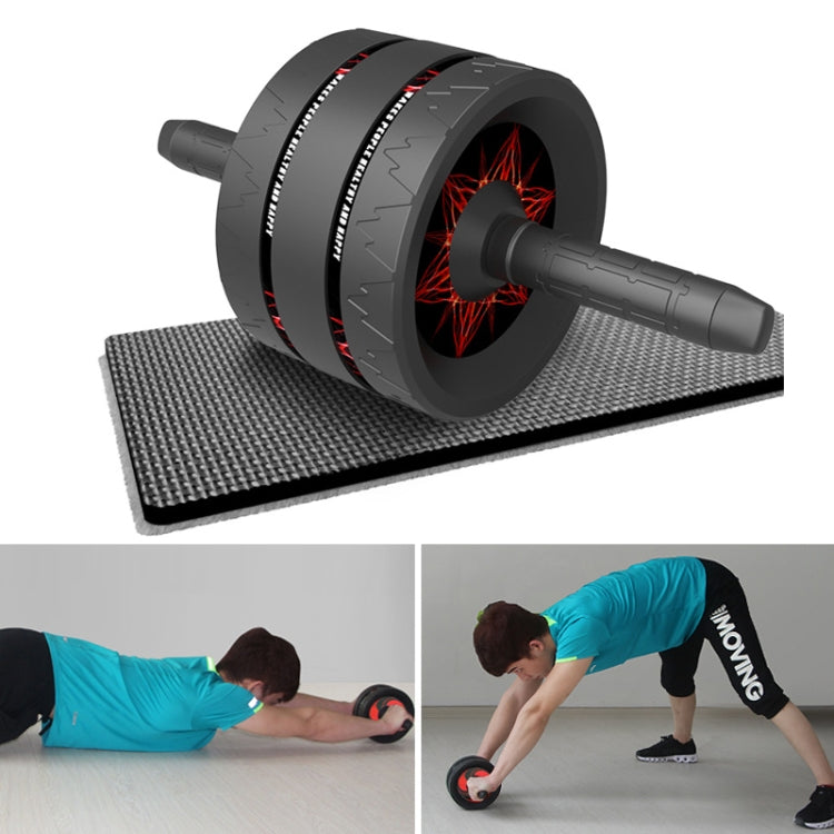 Household Fitness Equipment Abdominal Curl Roller Abdominal Muscle Wheel With Kneeling Pad Reluova