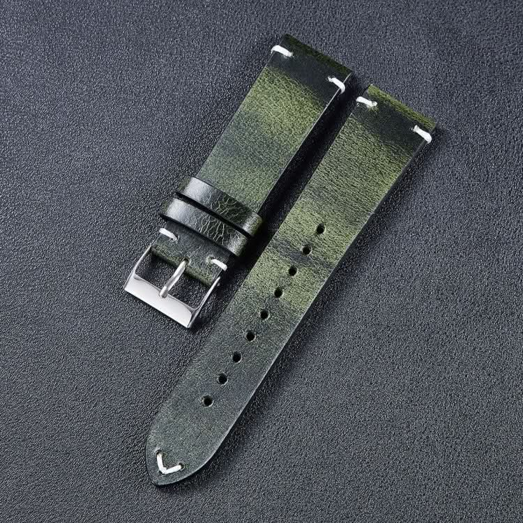 HB001 Color-Changing  Retro Oil Wax Leather Ultra-Thin Universal Watch Strap